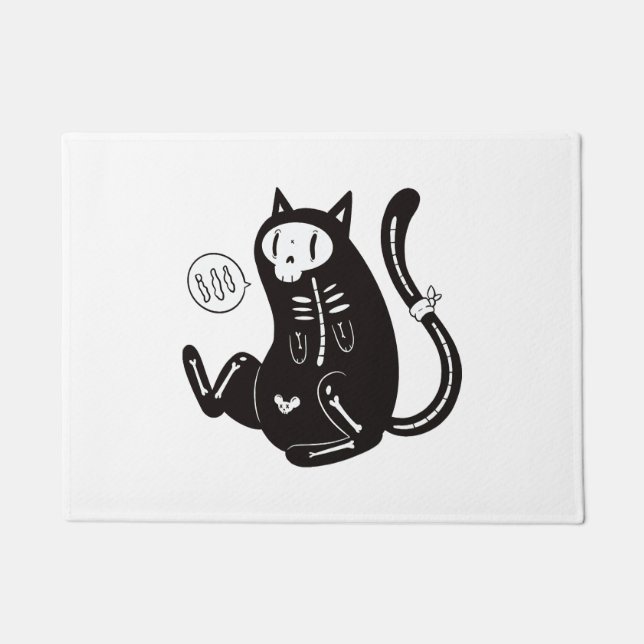 Halloween Cat                                      Doormat (Front)
