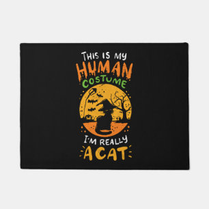 Halloween Cat Doormat