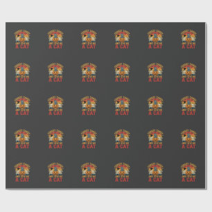 Halloween Cat Forget Candy Give Me A Cat_1 Wrapping Paper