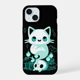 halloween Cat Ghost iPhone 15 Case