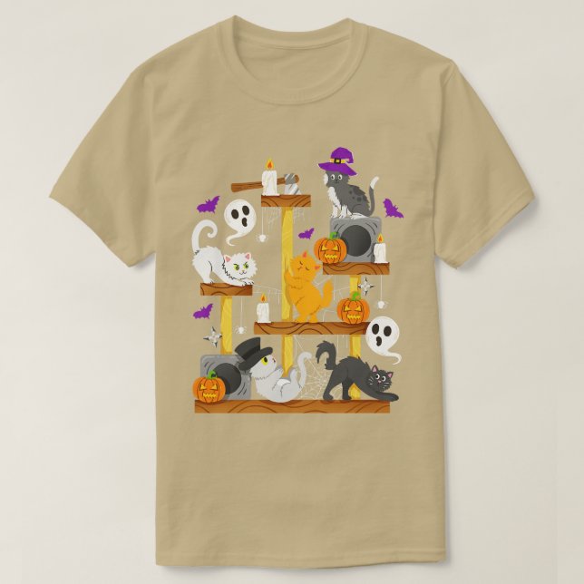 Halloween Cat Halloween Costume 1 T-Shirt (Design Front)