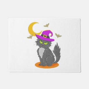 Halloween Cat Halloween Costume Doormat