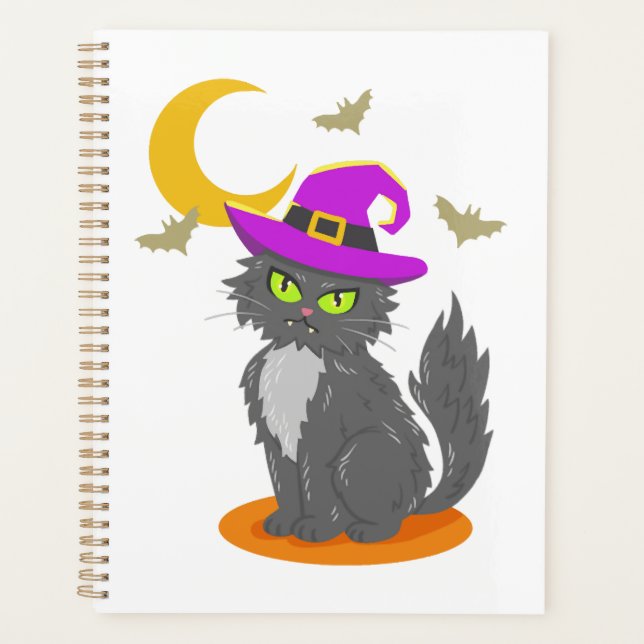 Halloween Cat Halloween Costume Planner (Front)
