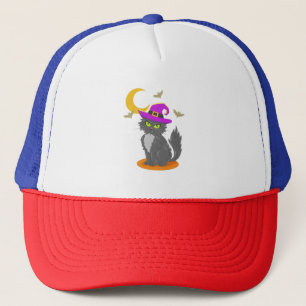 Halloween Cat Halloween Costume Trucker Hat
