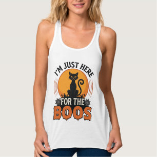 Halloween Cat I’m Just Here for the Boos  Singlet