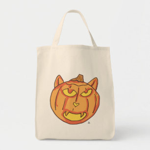 Halloween Cat Jack-o-Lantern Art Pumpkin Time Tote Bag