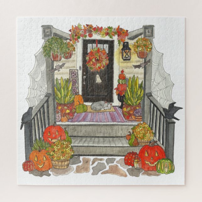 Halloween Cat Jigsaw Puzzle (Vertical)
