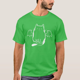 Halloween Cat Lover Cat Bat Wing Halloween Cat boy T-Shirt