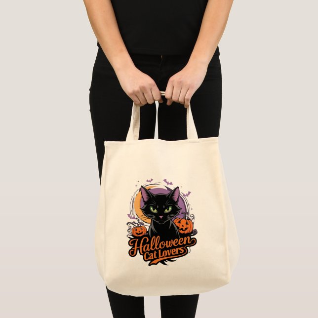 Halloween Cat Lovers  Tote Bag (Front (Product))