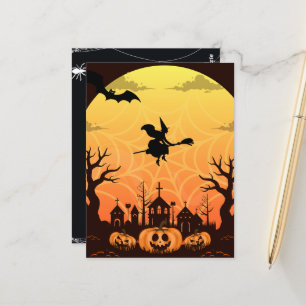Halloween Cat Modern Postcard