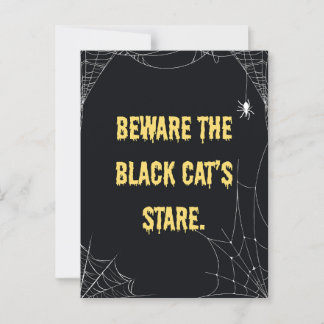 Halloween Cat Modern Postcard