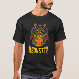 Halloween Cat Monster Meowster T-Shirt