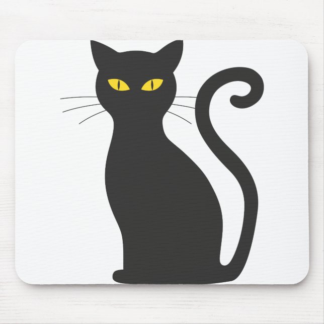 Halloween cat mouse pad (Front)