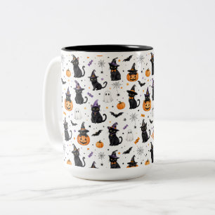 Halloween Cat Mug Black Cat Lover Gift