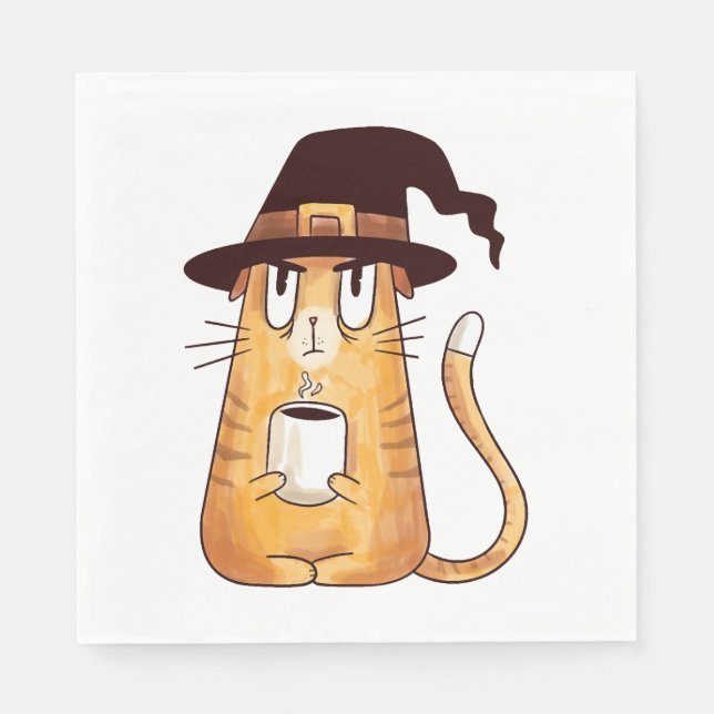 Halloween cat                              napkin (Front)