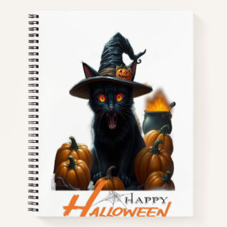 Halloween Cat Notebook