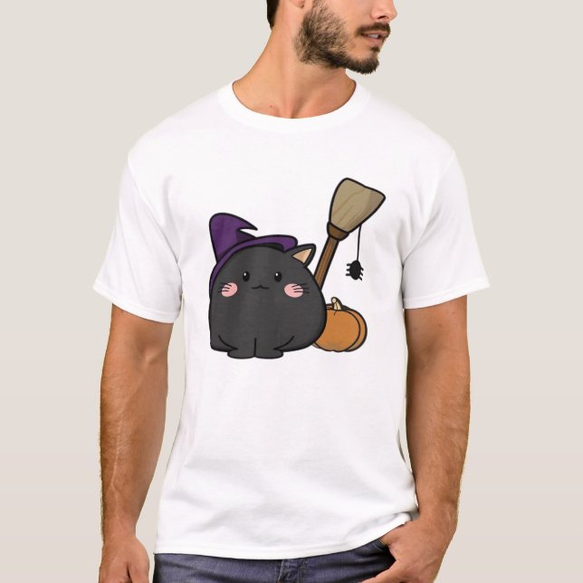 Halloween Cat Oversized T-Shirt (Front)