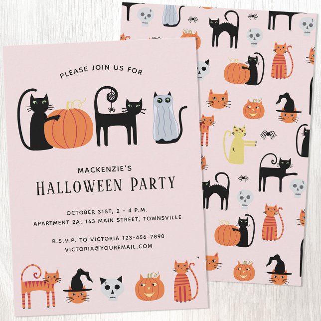Halloween Cat Party Invitation (Creator Uploaded)