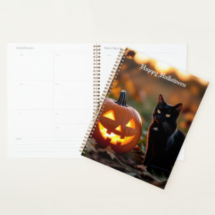 Halloween. Cat Planner