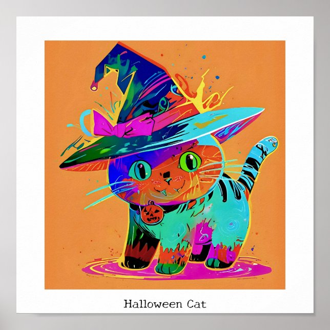 Halloween Cat Poster (Front)