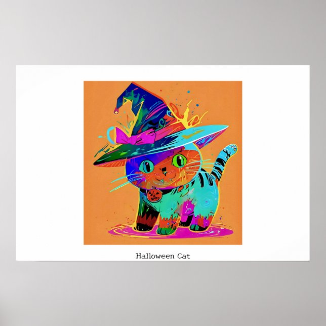 Halloween Cat Poster (Front)