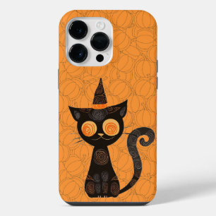 Halloween/cat/pumpkin/fall iPhone 14 pro max case