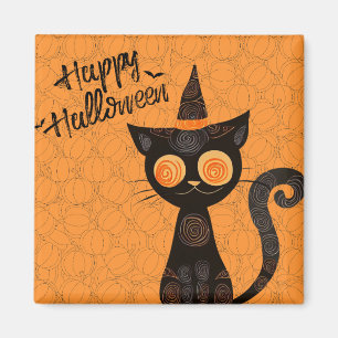 Halloween/cat/pumpkin/fall  magnet
