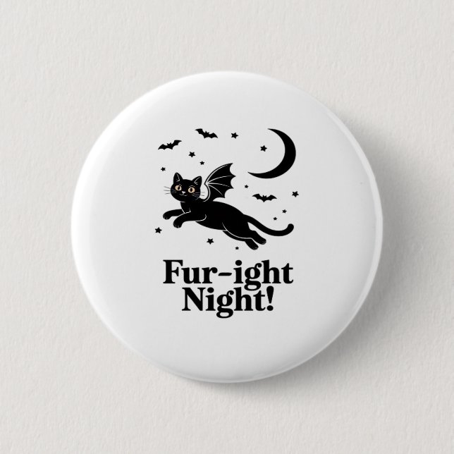 Halloween Cat & Pumpkin Friends  Cute Spooky Shirt 6 Cm Round Badge (Front)