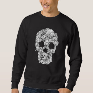 Halloween Cat Skull Tee Skeleton Costume Girls Wom