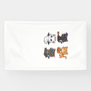 Halloween Cat  Spooky and Stylish Feline-Inspired  Banner