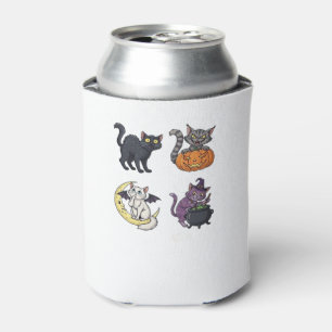 Halloween Cat  Spooky and Stylish Feline-Inspired  Can Cooler