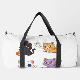 Halloween Cat Spooky and Stylish Feline-Inspired Duffle Bag