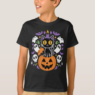 Halloween Cat - Spooky black Cat T-Shirt