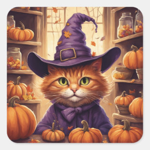 halloween cat stickers
