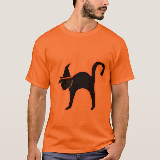 Halloween cat T-Shirt (Front)