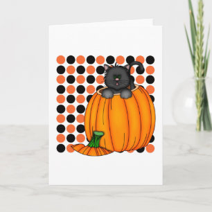 Halloween Cat T-shirts and Gifts Card
