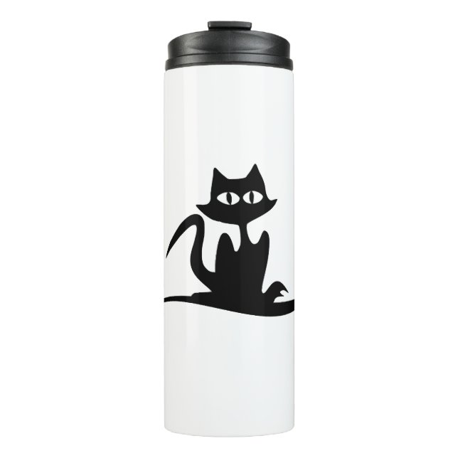 Halloween cat                       thermal tumbler (Front)