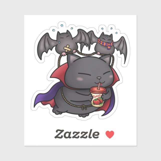 Halloween Cat Vampire Kitty (Sheet)