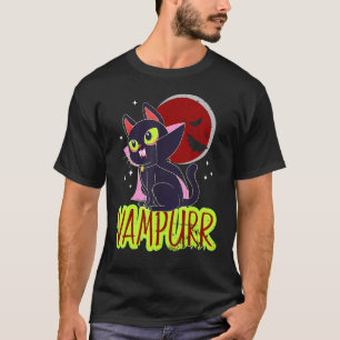 Halloween Cat Vampire Vampurr Cat Lady Women Men M T-Shirt
