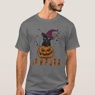 Halloween Cat Vampurr Vampire Girl Creative Men Wo T-Shirt