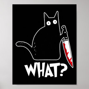 Halloween Cat what Halloween Costume Poster