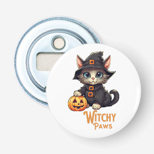 Halloween Cat Witchy Paws Bottle Opener