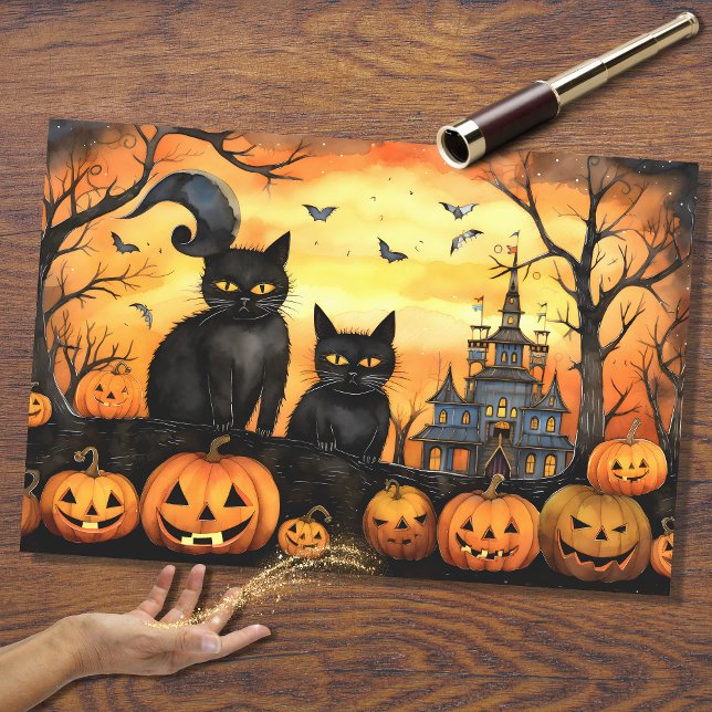 Halloween Cats 1 Decoupage Paper (Creator Uploaded)