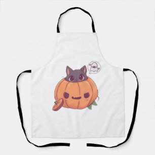 halloween cats apron