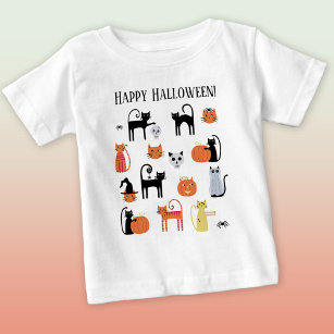 Halloween Cats Cute Spooky Baby T-Shirt