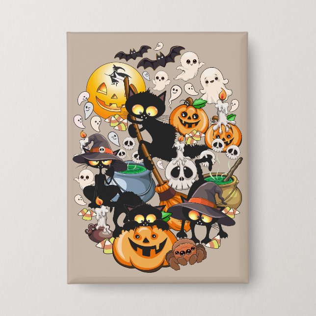 Halloween Cats Funny Party (Front)