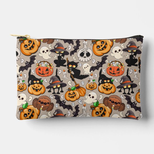 Halloween Cats Funny Party Accessory Pouch (Front)