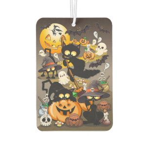 Halloween Cats Funny Party Car Air Freshener