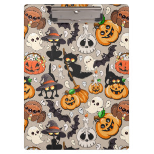 Halloween Cats Funny Party Clipboard