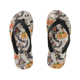 Halloween Cats Funny Party Kid's Jandals